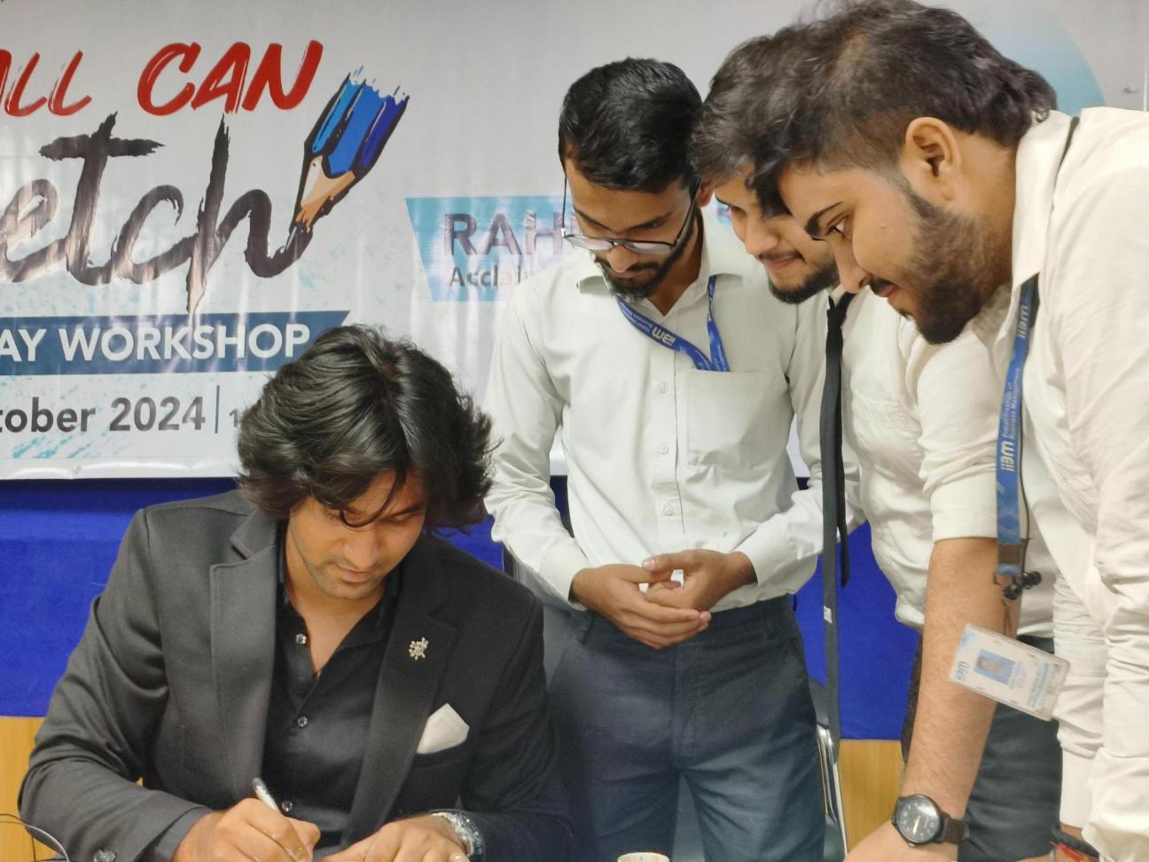 Rahul Soni Conducts “All Can Sketch” Workshop for PGDM, BBA, BCA & MAMC Students at IIBM and ZHI Patna